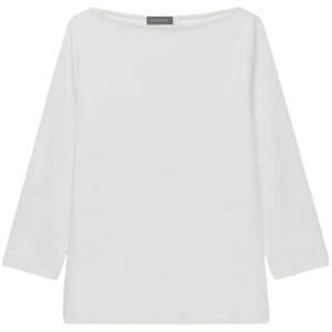 Mint Velvet White Layering Wide Neck Top